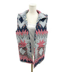 Adeline Patchwork Americana Quilted Ruby Vest