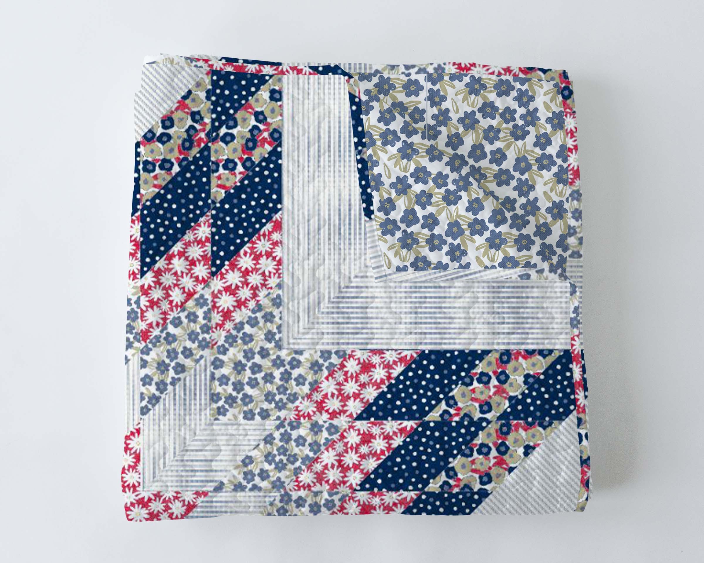 Adeline Patchwork Americana Baby Blanket – Ida Mae Home