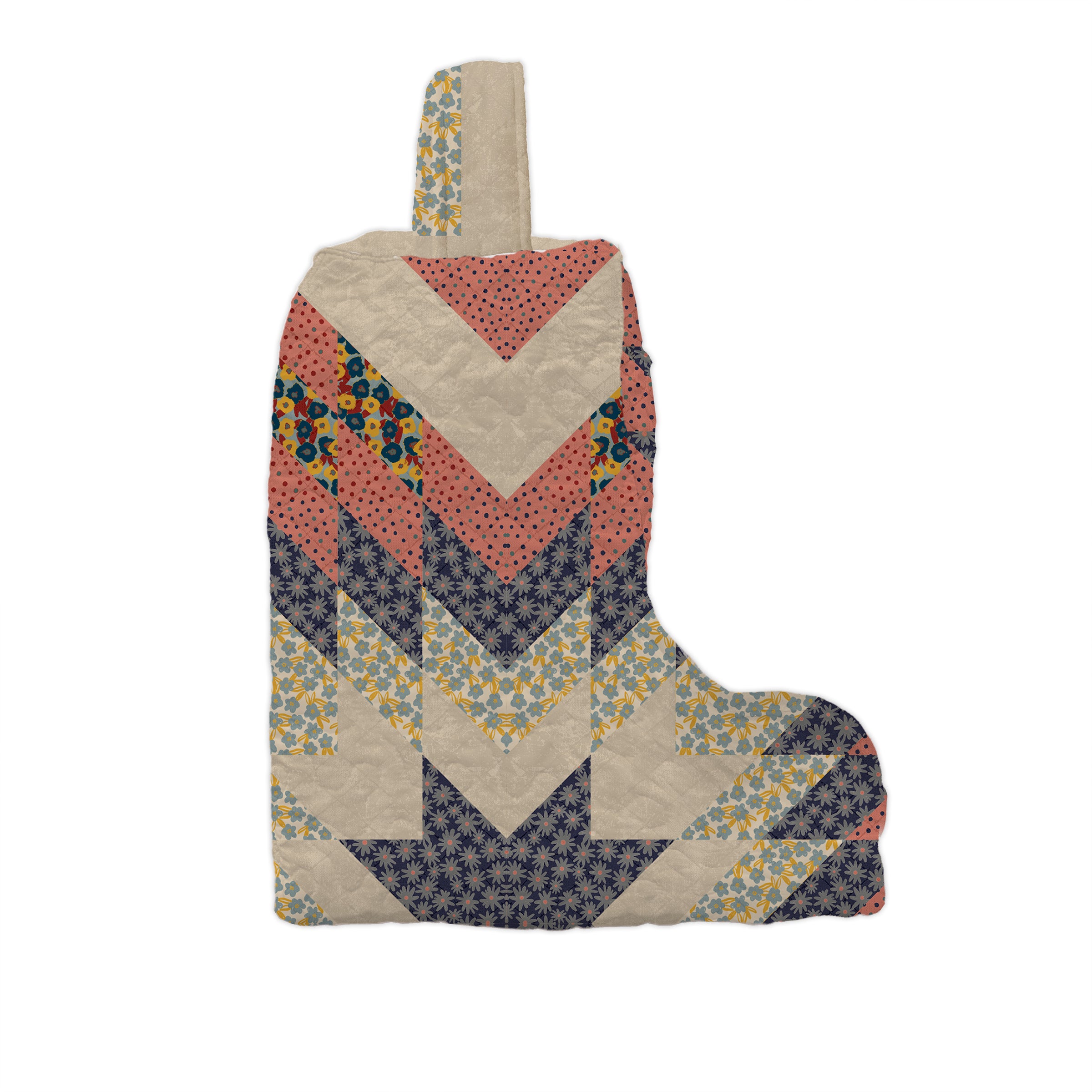Adeline Patchwork Coral Quilted Boot Bag – Ida Mae Home