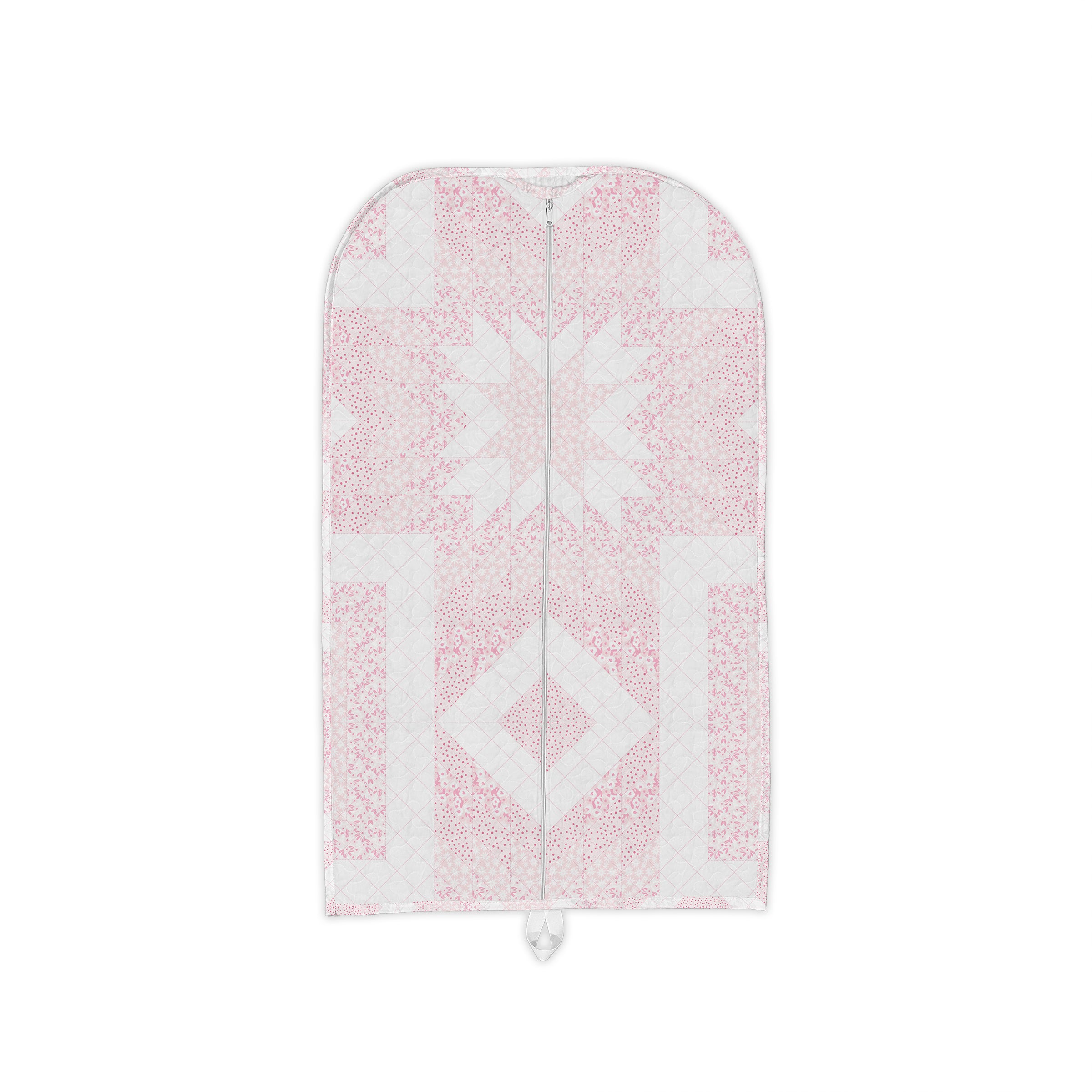 Adeline Patchwork Light Pink Quilted Garment Bag – Ida Mae Home