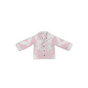 Adeline Patchwork Light Pink Youth Quilted Snap Jacket