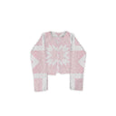 Adeline Patchwork Light Pink Cropped Quilted Jacket