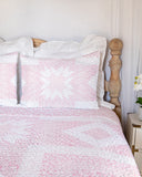 Adeline Patchwork Light Pink Quilt