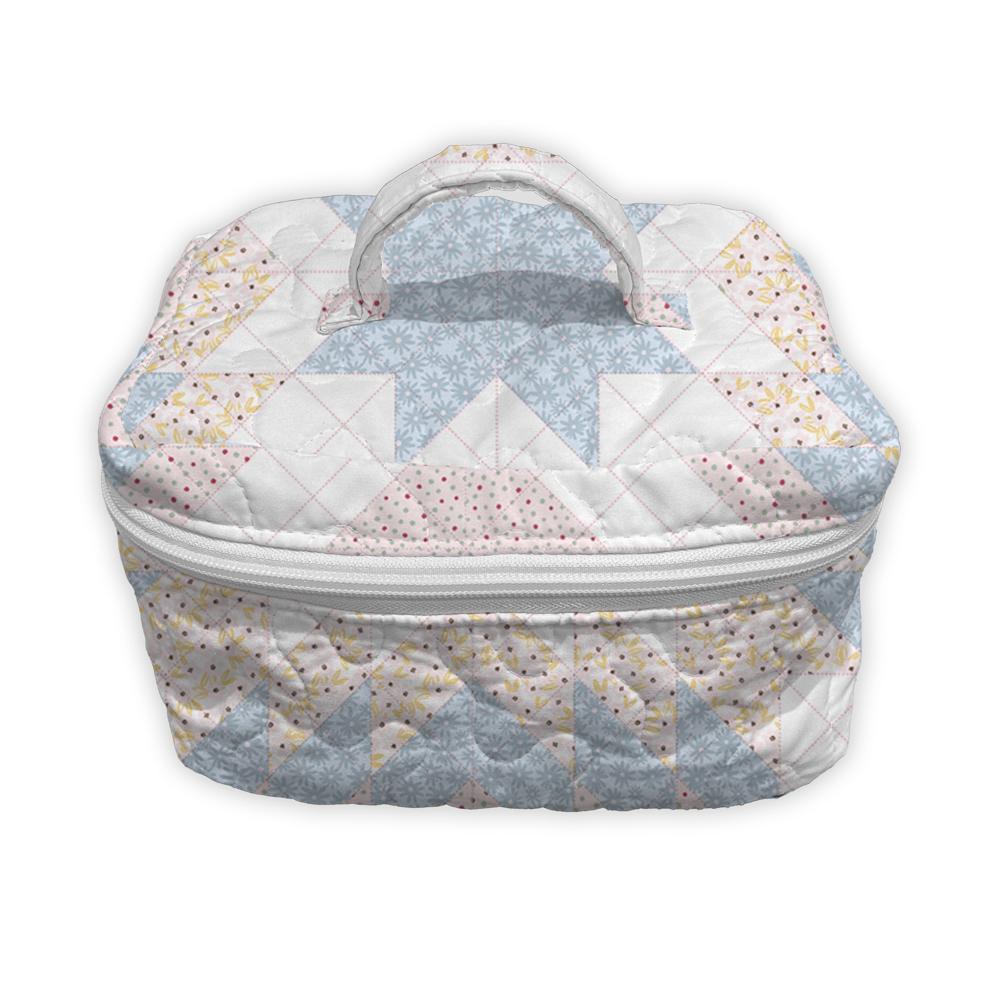 Adeline Patchwork Pastel Quilted Travel Case – Ida Mae Home