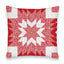 Adeline Patchwork Red Quilted 20" Pillow