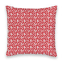 Adeline Patchwork Red Quilted 20" Pillow