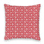 Adeline Patchwork Red Quilted 20" Pillow