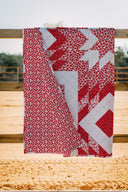Adeline Patchwork Red Quilt