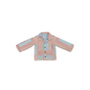 Adeline Patchwork Rose Youth Quilted Snap Jacket