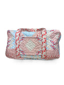 Adeline Patchwork Rose Quilted Weekender Duffle Bag