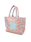 Adeline Patchwork Rose Quilted Handbag