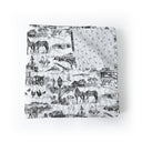 Aledo Toile Black Baby Blanket