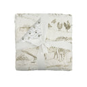 Aledo Toile Linen Baby Blanket