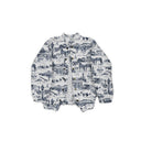 Aledo Toile Navy Quilted Bomber Jacket *Web Exclusive*
