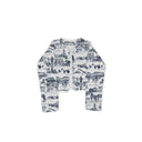 Aledo Toile Navy Cropped Jacket