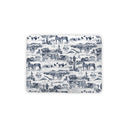 Aledo Toile Navy Quilted Pet Bed