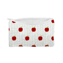 "An Apple A Day" Sage Quilted Makeup Bag