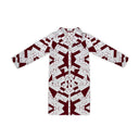 Game Day Maroon Anabelle Patchwork Quilted Duster
