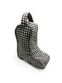 Anthia Gingham Black/White Quilted Boot Bag