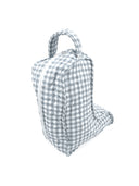 Anthia Gingham Blue Quilted Boot Bag