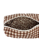 Anthia Gingham Brown Hot Tools Bag