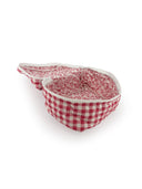 Anthia Gingham Fuchsia Quilted Travel Case