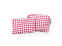Anthia Gingham Fuchsia Quilted Makeup Bag