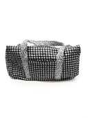Anthia Gingham Black/White Weekender Duffle Bag