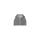 Anthia Gingham Black/White Cate Vest