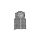 Anthia Gingham Black/White Quilted Ruby Vest