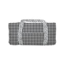 Anthia Gingham Black/White Weekender Duffle Bag