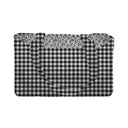 Anthia Gingham Black/White Quilted Tote