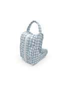 Anthia Gingham Blue Quilted Boot Bag