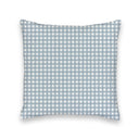 Anthia Gingham Blue Quilted 20" Pillow
