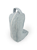 Anthia Gingham Blue Quilted Boot Bag