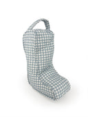 Anthia Gingham Blue Quilted Boot Bag