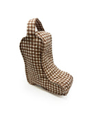 Anthia Gingham Brown Quilted Boot Bag