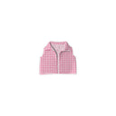 Anthia Gingham Fuchsia Quilted Cate Vest