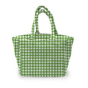 Anthia Gingham Green Quilted Handbag