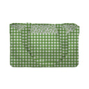Anthia Gingham Green Quilted Tote
