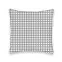 Anthia Gingham Grey Quilted 20" Pillow