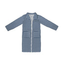 Anthia Gingham Navy Quilted Duster