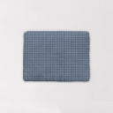 Anthia Gingham Navy Quilted Pet Bed