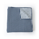Anthia Gingham Navy Baby Blanket