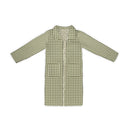 Anthia Gingham Olive/Linen Quilted Duster