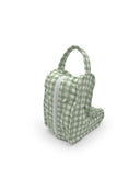 Anthia Gingham Sage Quilted Boot Bag