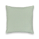 Anthia Gingham Sage Quilted 20" Pillow