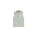 Anthia Gingham Sage Quilted Ruby Vest