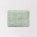 Anthia Gingham Sage Quilted Pet Bed