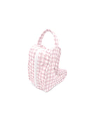 Anthia Gingham Pink Quilted Boot Bag